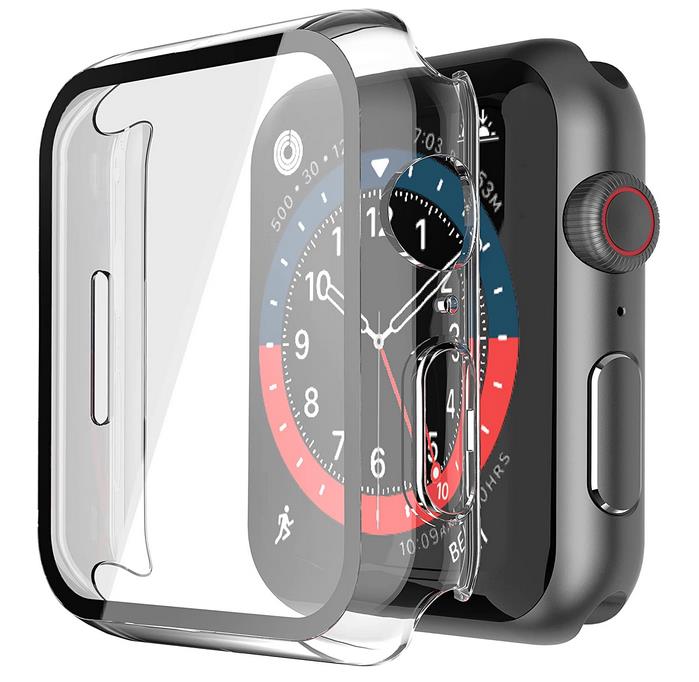 Misxi iWatch 7 Case with Tempered Glass Screen Protector